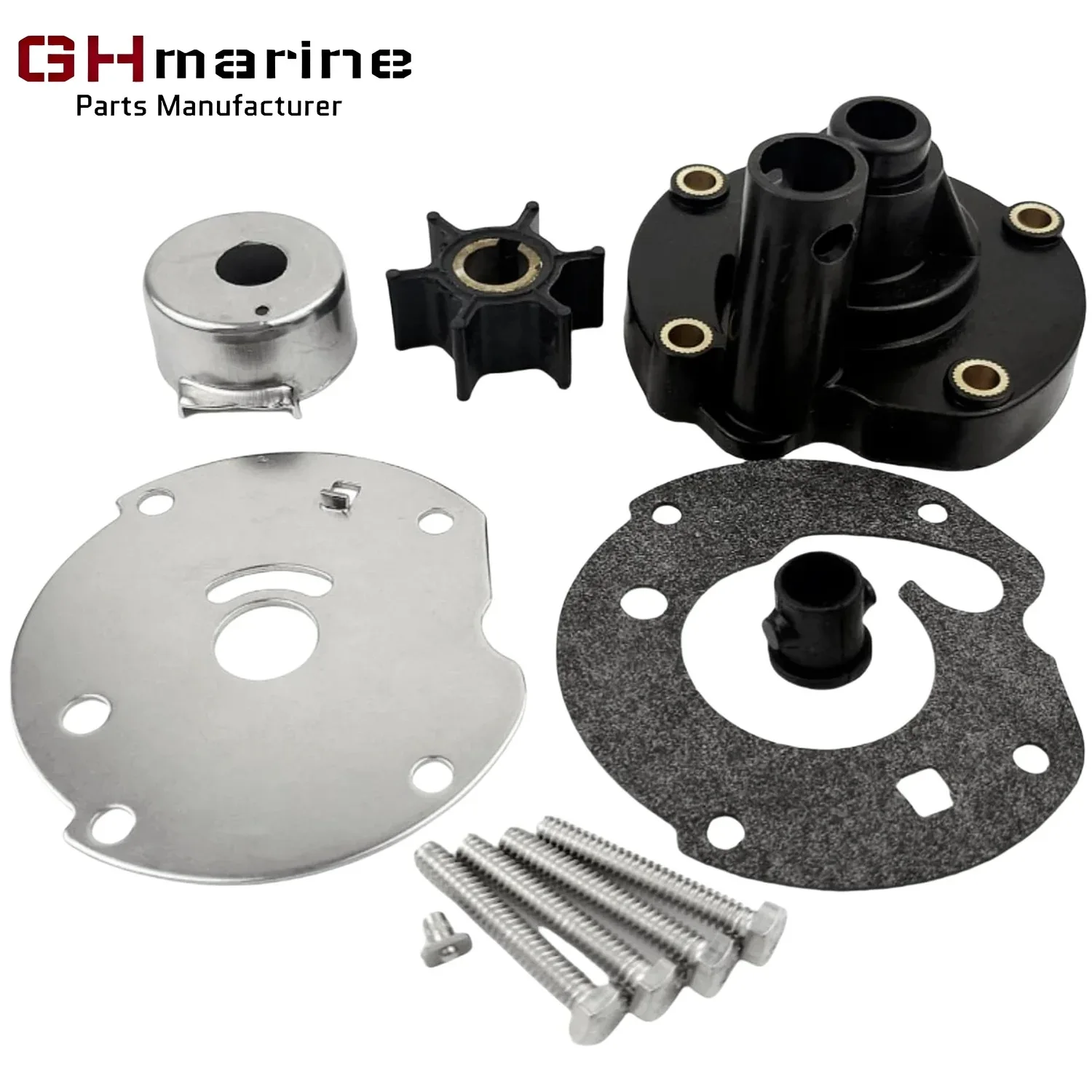 5.5 6 7.5 HP Outboard Water Pump Impeller Repair Service Kit for Johnson Evinrude OMC Boat Motor Engine 763758  389228 382797