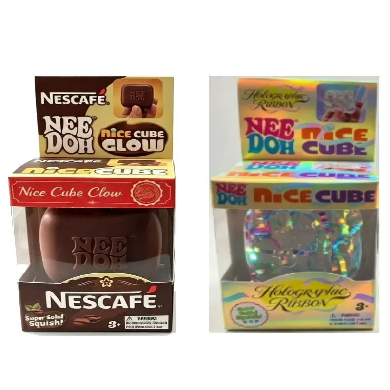 New 2026 Needoh Sensory Fidget Toy,Square Squishy Block Squeeze Stress Relief Nee‑Doh Squeeze Toy for Anxiety Relief Squishy Toy