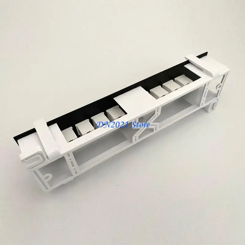 F3KE 8-Port Cat6 Patch Panel with Wall Mount Bracket RJ45 Insert Keystone Gigabit LAN Coupler Plug Frame