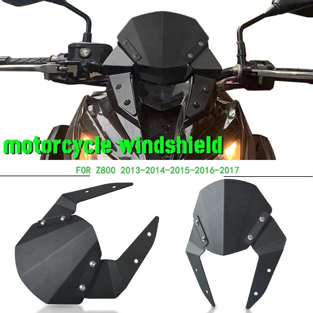 

Motorcycle For KAWASAKI Z 800 Z800 2013-2017 2016 2015 2014 Front Windshield Fairing Wind Deflectors Windscreen Kit Accessories