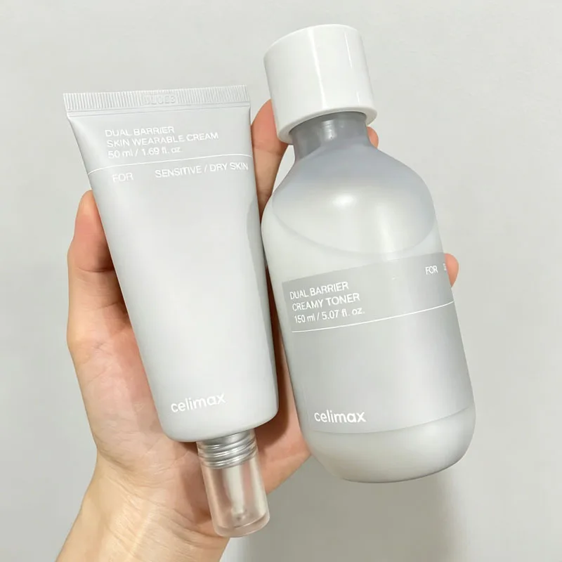 

New Celimax Double Barrier Repair Cream 50ml Barrier-Soothing Toner 150ml Deep Moisturizing Refreshing Face Skin Care Products