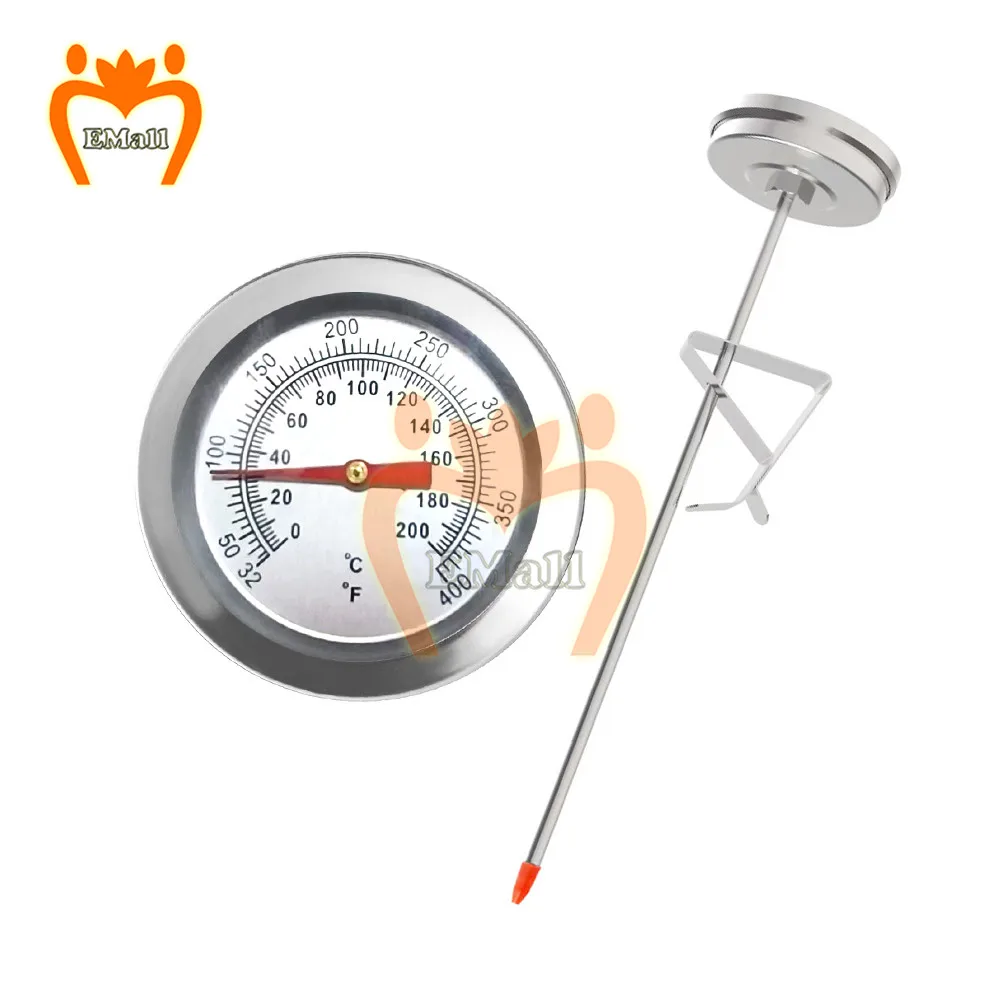 Milk Cup Coffee Water Meat Temperature 200MM Probe 0～200℃ Oven Fryer Pan Bracket Thermometer Food Oil Frying Temperature Sensor