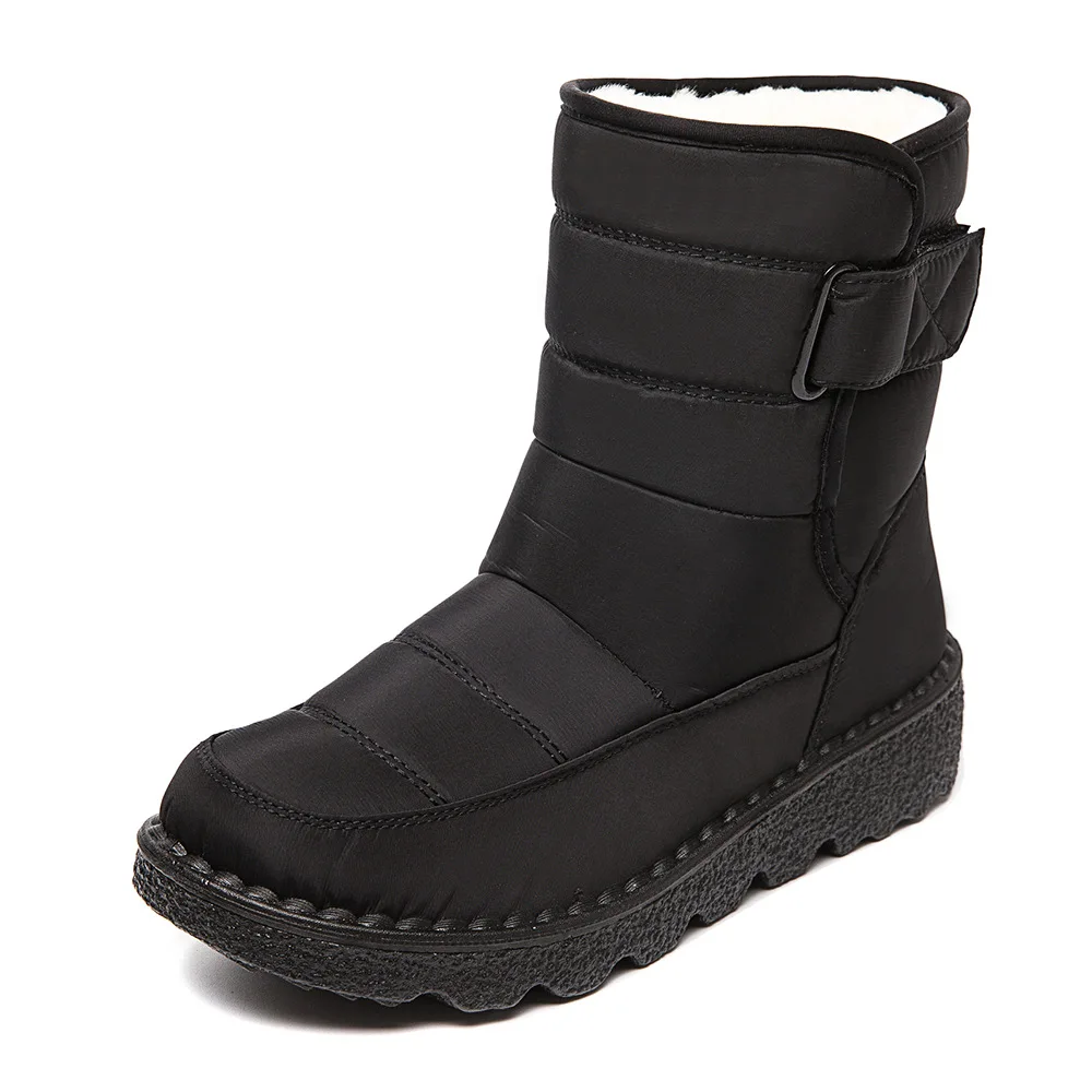 Botas de neve de pele unissex para homens e mulheres, manter aquecido, ao ar livre, inverno, conforto suave da plataforma, sapatos femininos, moda, 2022