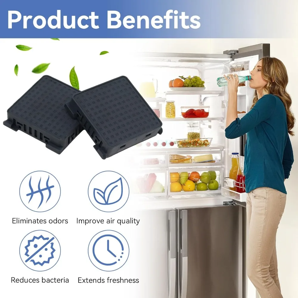 فلاتر الكربون المنشط لثلاجة الهواء النقي مناسبة لـ Liebherr 7440021-00 [9096989, 988246001, 988246000, 9882429]