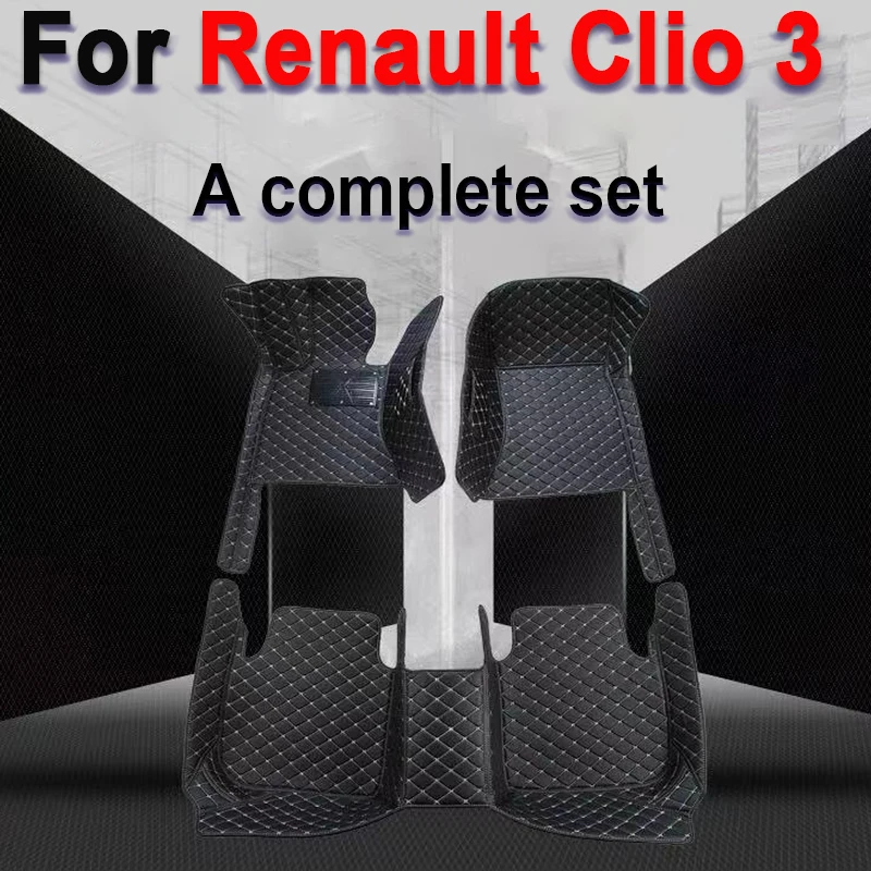

Автомобильные коврики на заказ для Renault Clio 3 2006 2007 2008 2009, автомобильные роскошные кожаные коврики для мужчин и женщин