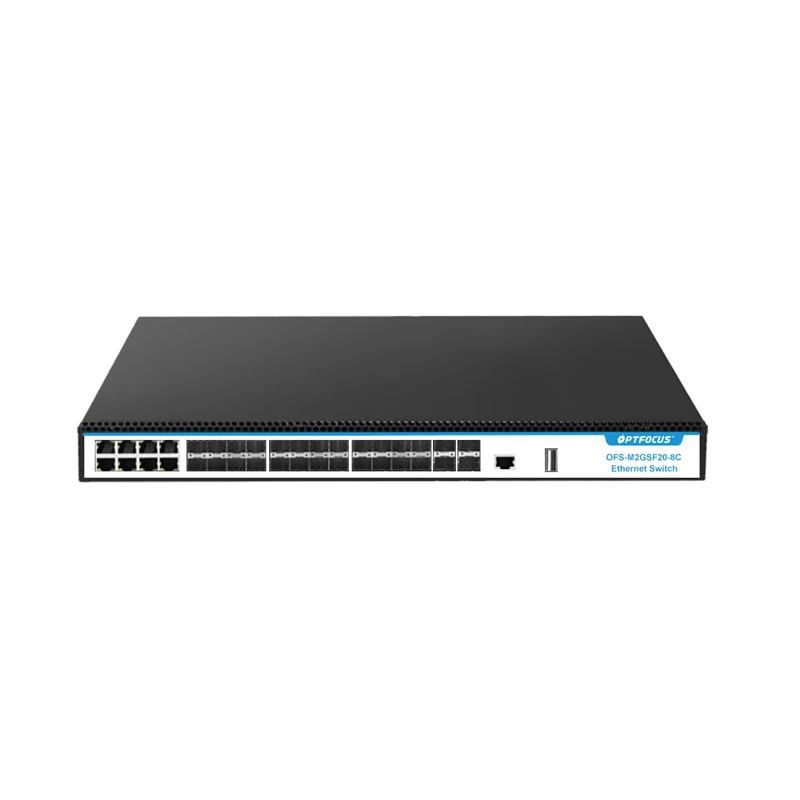 Digital Smart Selection Management Core Enterprise POE Switch 20 Port 1000M SFP Port 8Port Combo Ten Gigabit Network Switch