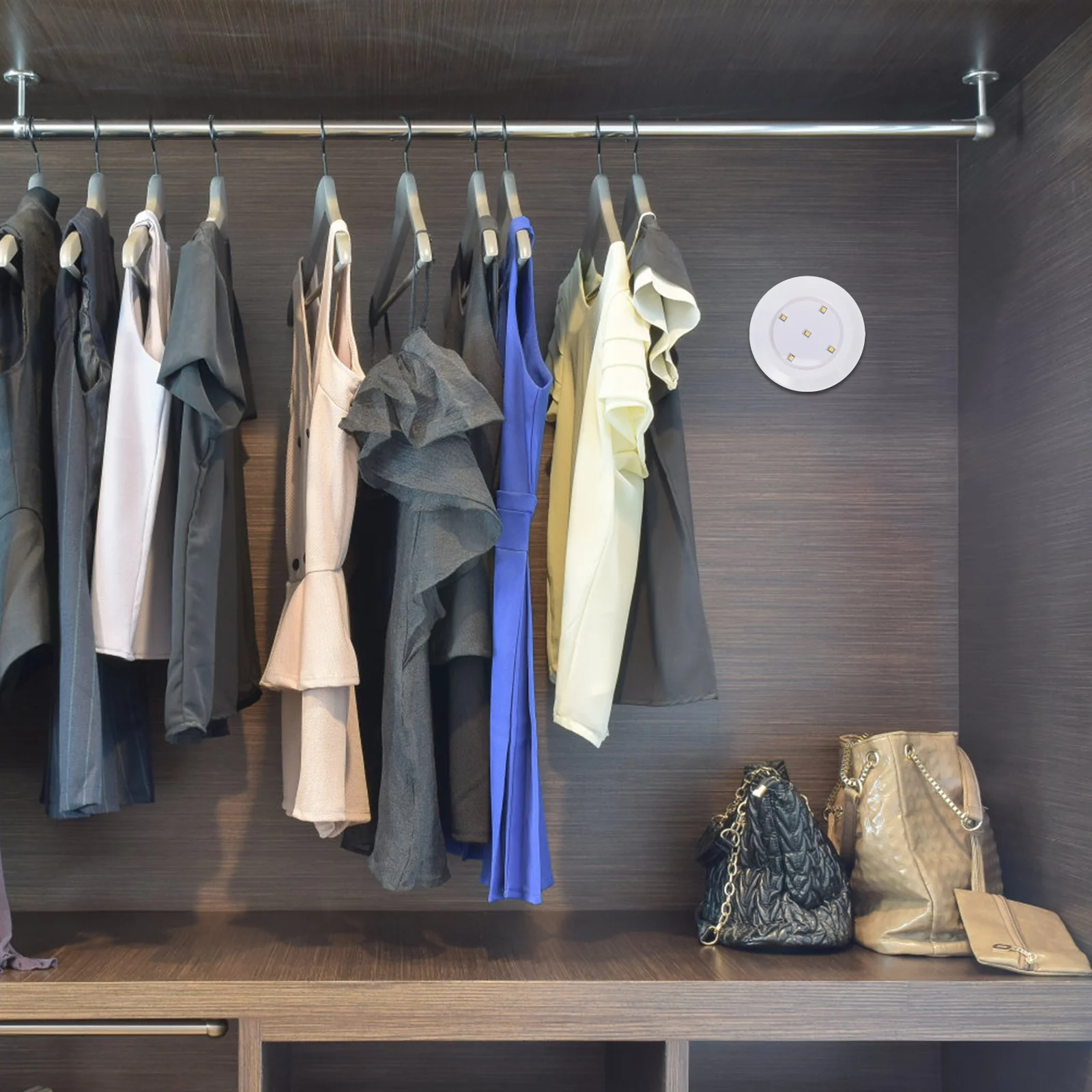 

1 Set Remote Controlled Night Lamp White Cabinet Wardrobe Light Led Dimming Furniture Lights Bedroom Closet Cupboard