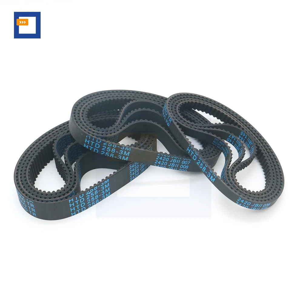 HTD 3M Belt 90mm - 258mm HTD 3M Timing Belt 6mm 10mm 12mm 15mm 20mm HTD3M Belt 105 120 180 192 195 201 210 225 234 240 252 255