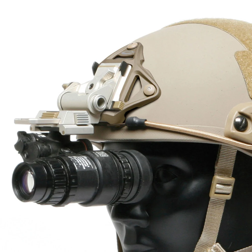 전술 OPS 스타일 3 홀 스켈레톤 NVG 마운트 슈라우드, ACH, MICH, 패스트, 크라이 에어 헬멧 마운트, FDE 및 블랙과 호환 가능