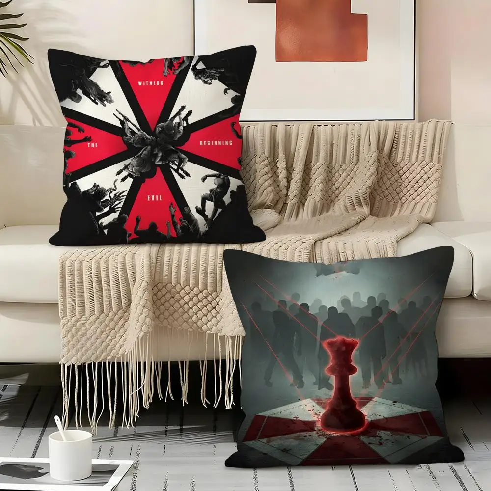 R-Resident MOIVE Evil Pillow Case Pillowcase, Double-sided Printed, Sofa Cushion, Bedroom Headboard Pillow
