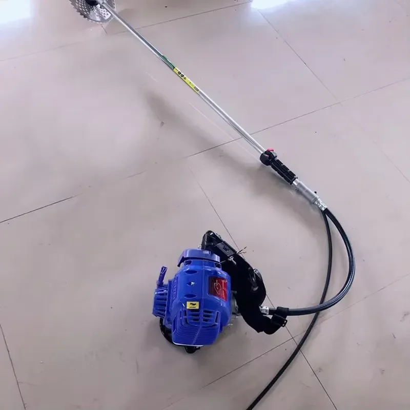 Hot Sale 52cc 2-Stroke Metal Backpack Petrol Brush Cutter for 1.5KW Air Cooled Grass Trimmer Lawn Mower Gardening Tool