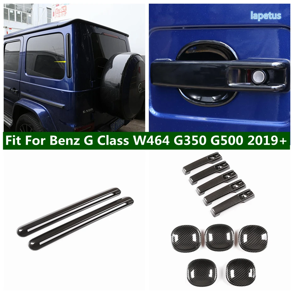 

Exterior Refit For Mercedes-Benz G Class W464 G350 G500 2019 - 2021 Door Handle Catch Cap & Bowl / Rear View Window Cover Trim