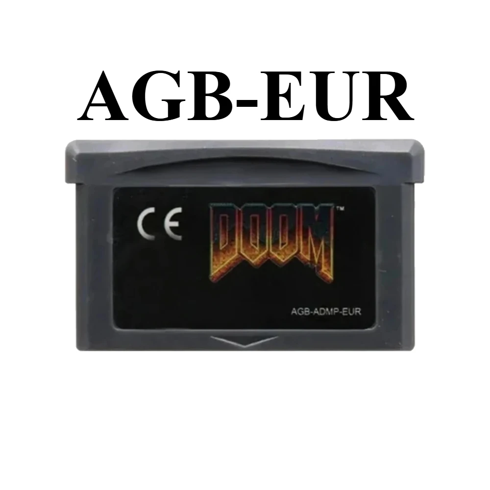 4 Styles EUR/USA GBA Game Cartridge Doom Series Game Cartridge 32-Bit Video Game Console Card DOOM 1 DOOM 2 for GBA GBASP NDSL image 3