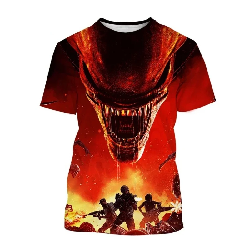 

Movie Predator 3D Print T-shirt Summer Fashion Short Sleeve Tee Hip Hop Personalized Sreet Style Casual Men's Clothing T Shirt