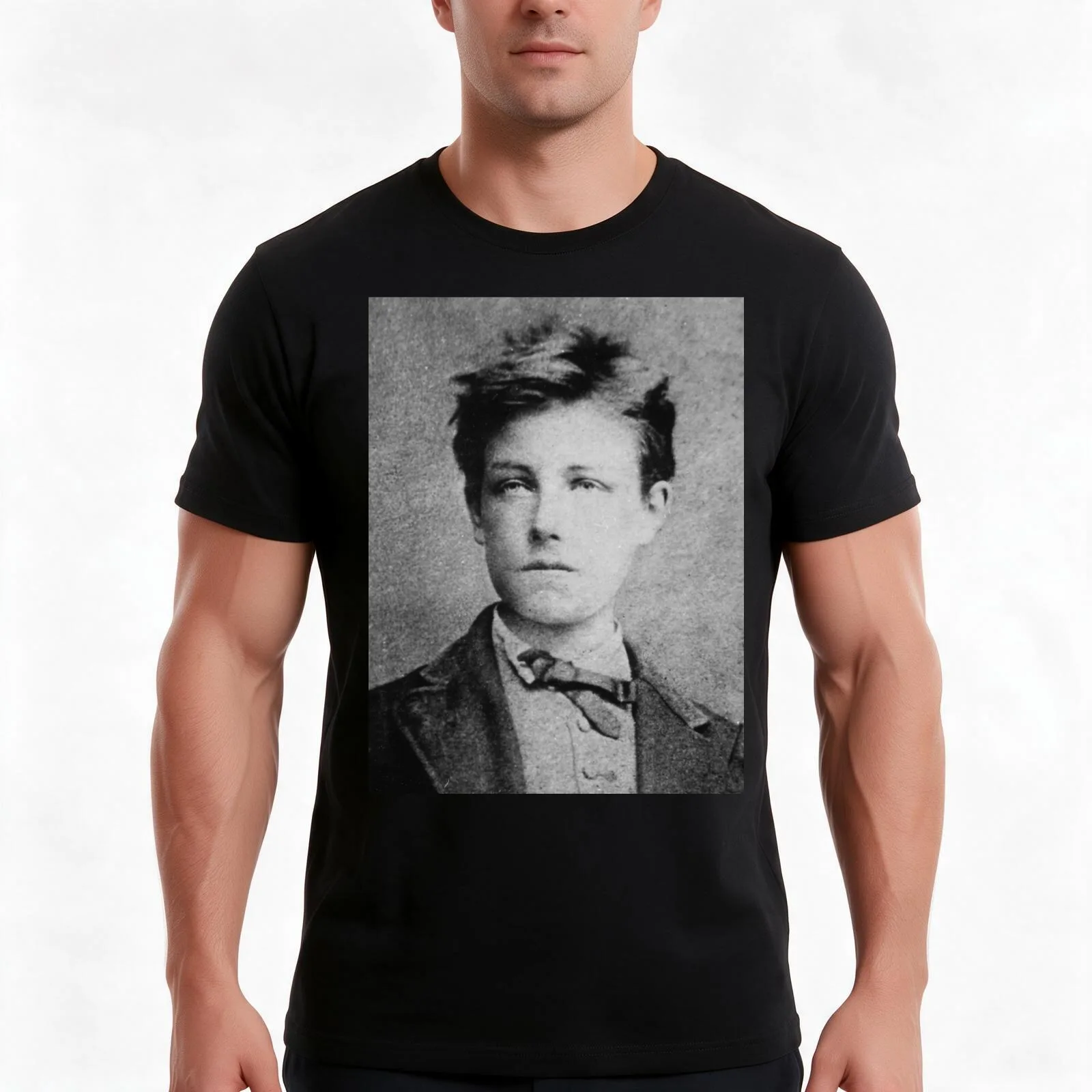 Arthur Rimbaud T-Shirt Summer Casual Cotton Tee Oversized Streetwear Tops Vintage Graphic Print Loose Fit Short Sleeve