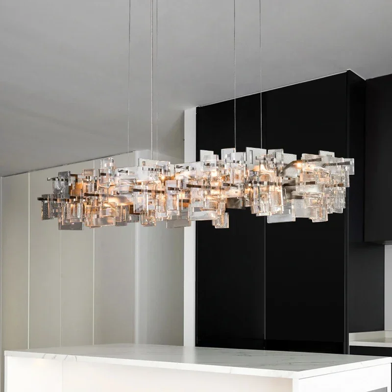 

Postmodern Luxury Bubble K9 Crystal Chandelier lighting Restaurant Decor Hanging lights Model House Dining room Pendant lamps