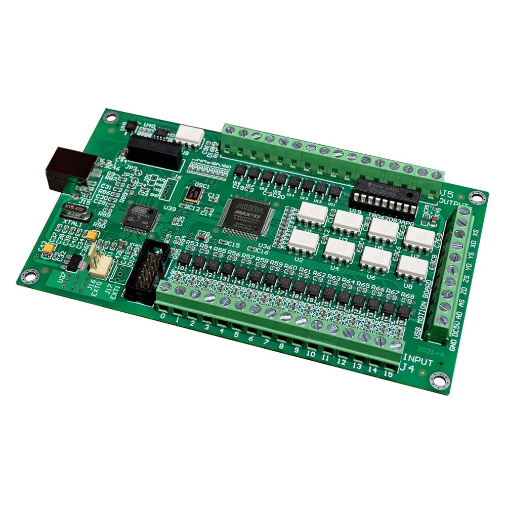 NEW 4 Axis Mach3 Motion Card CNC Mach3 Breakout Board Motion Controller USB Driver-Free AKZ250(B)