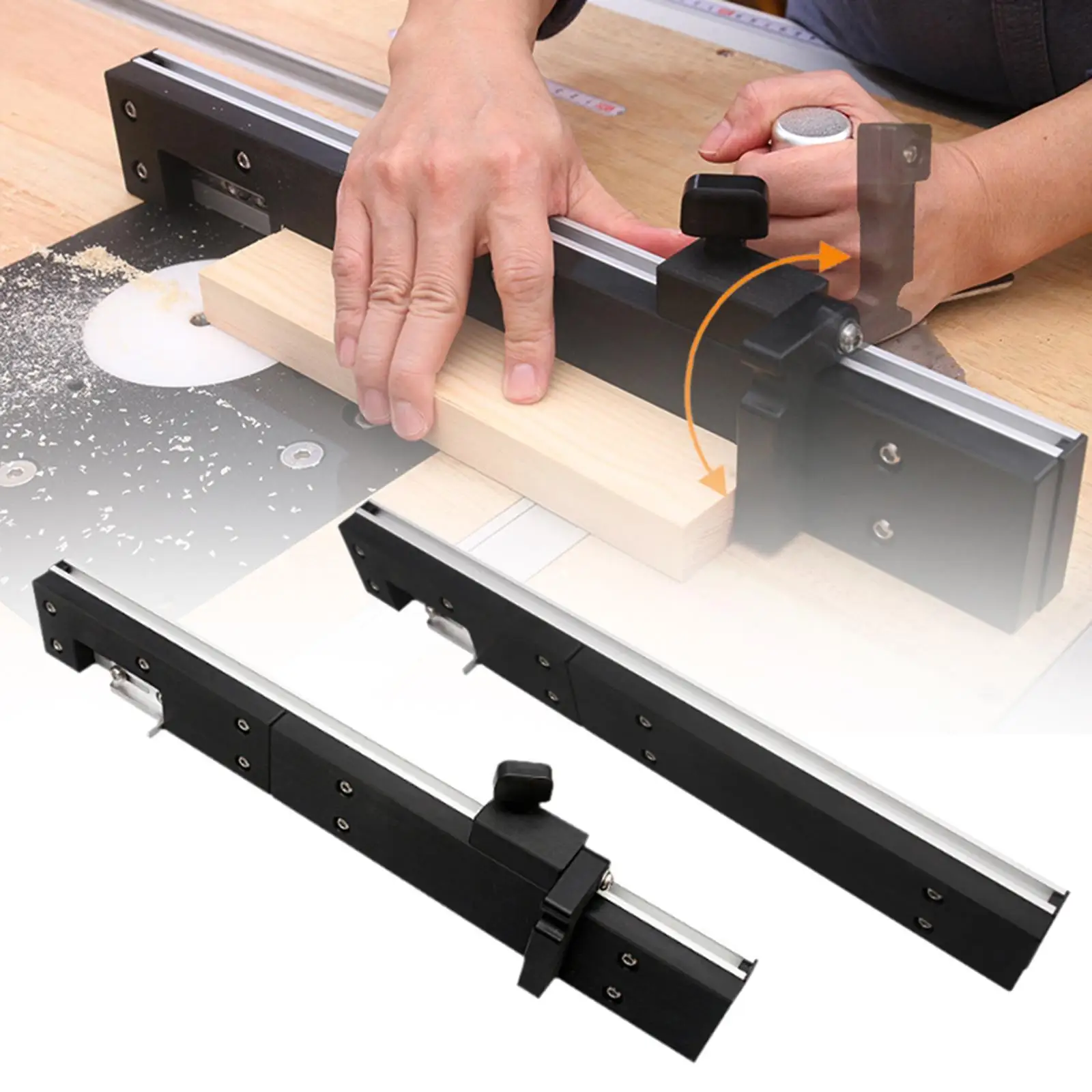 

Miter Gauge Fence Professional Lightweight Metal for Router Table Table Saw