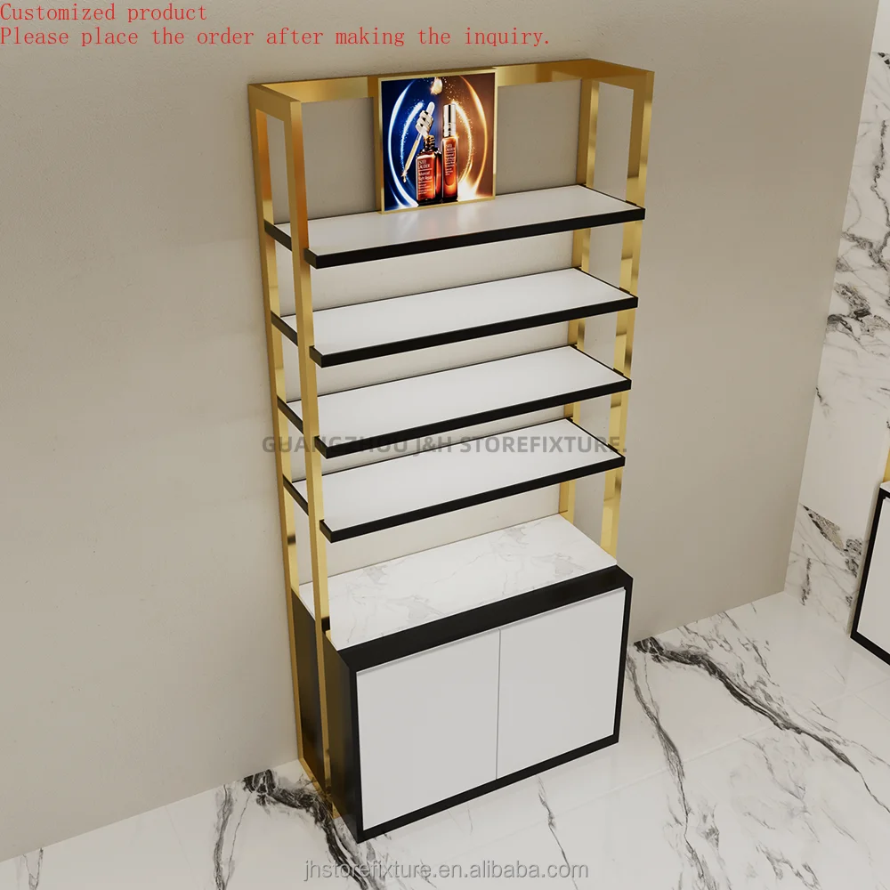 

Custom.Custom .Custom.Perfume Display Cabinet Black Wall Modern High-graded Perfume Display Showcase Black Perfume Shop Luxury C