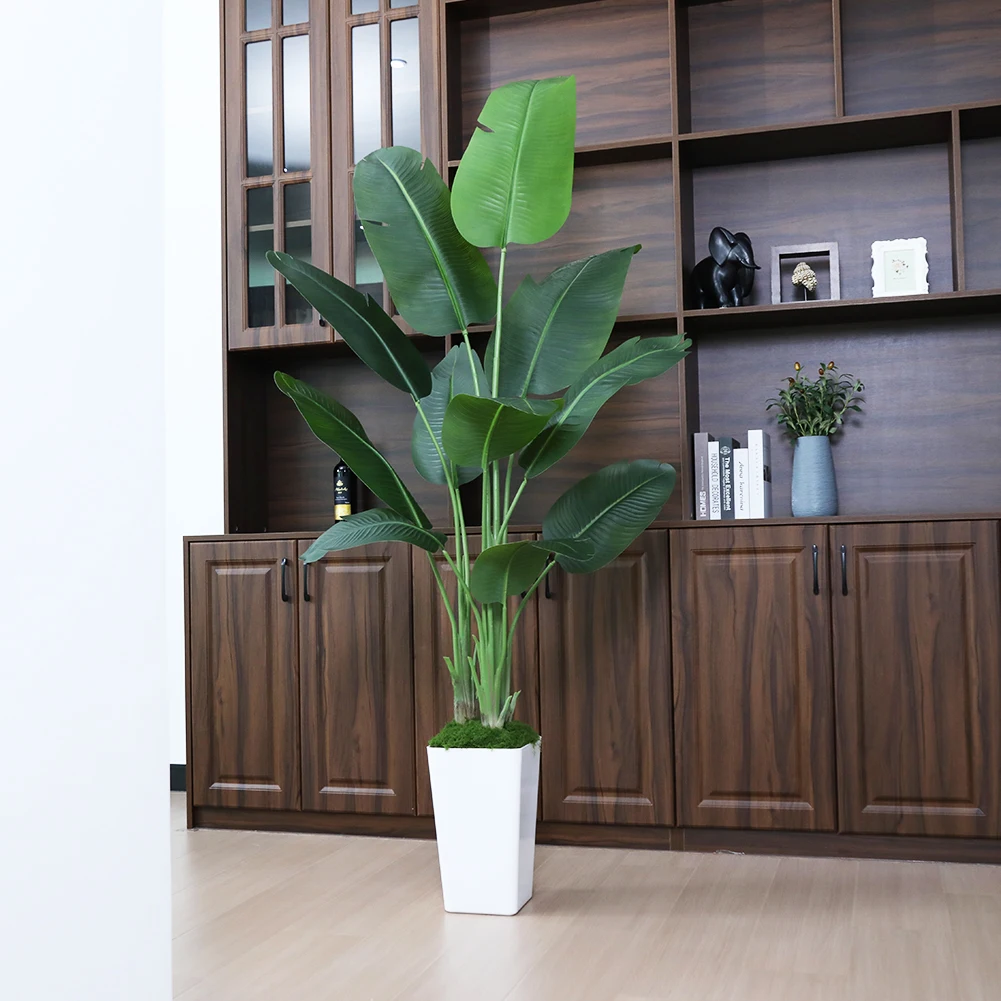 

Artificial Bird of Paradise Plant 6 Ft Fake Banana Leaf Plant Faux Tropical Palm Tree Plants for Indoor Outdoor Floor Decoration