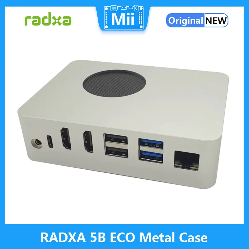 ECO Metal Case for ROCK5 Model B,Optional Cooling Fan