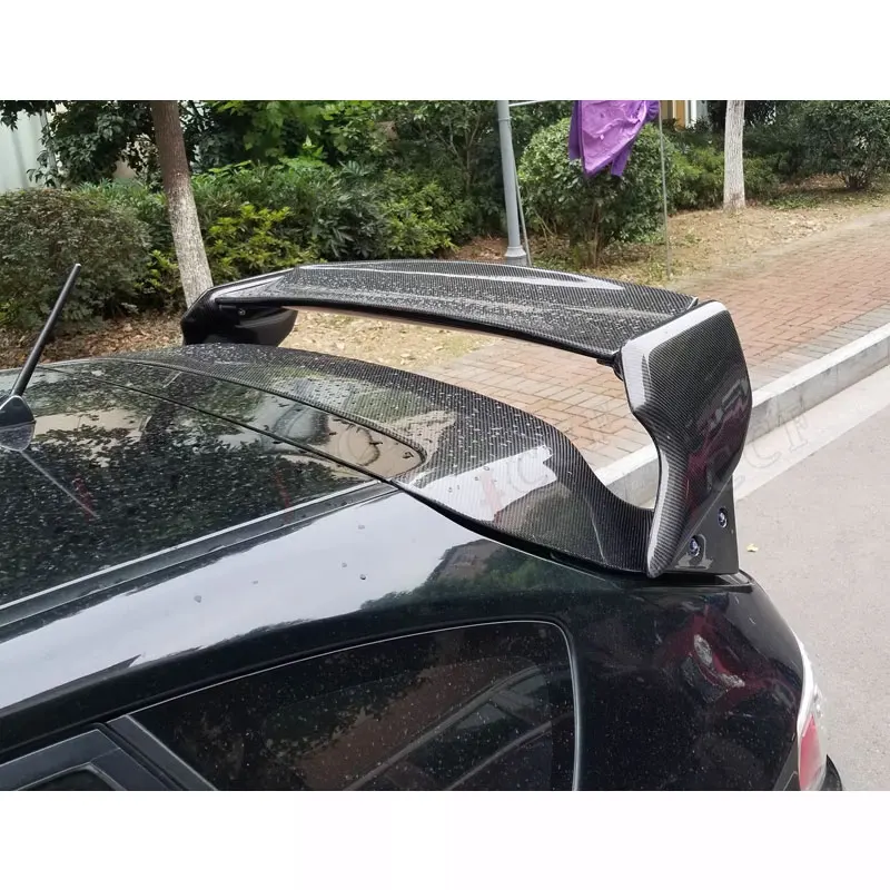 VS Style ألياف الكربون + FRP الجذع الخلفي التمهيد الشفاه الجناح مع مصباح ليد سقف المفسد لسوبارو امبريزا WRX STI