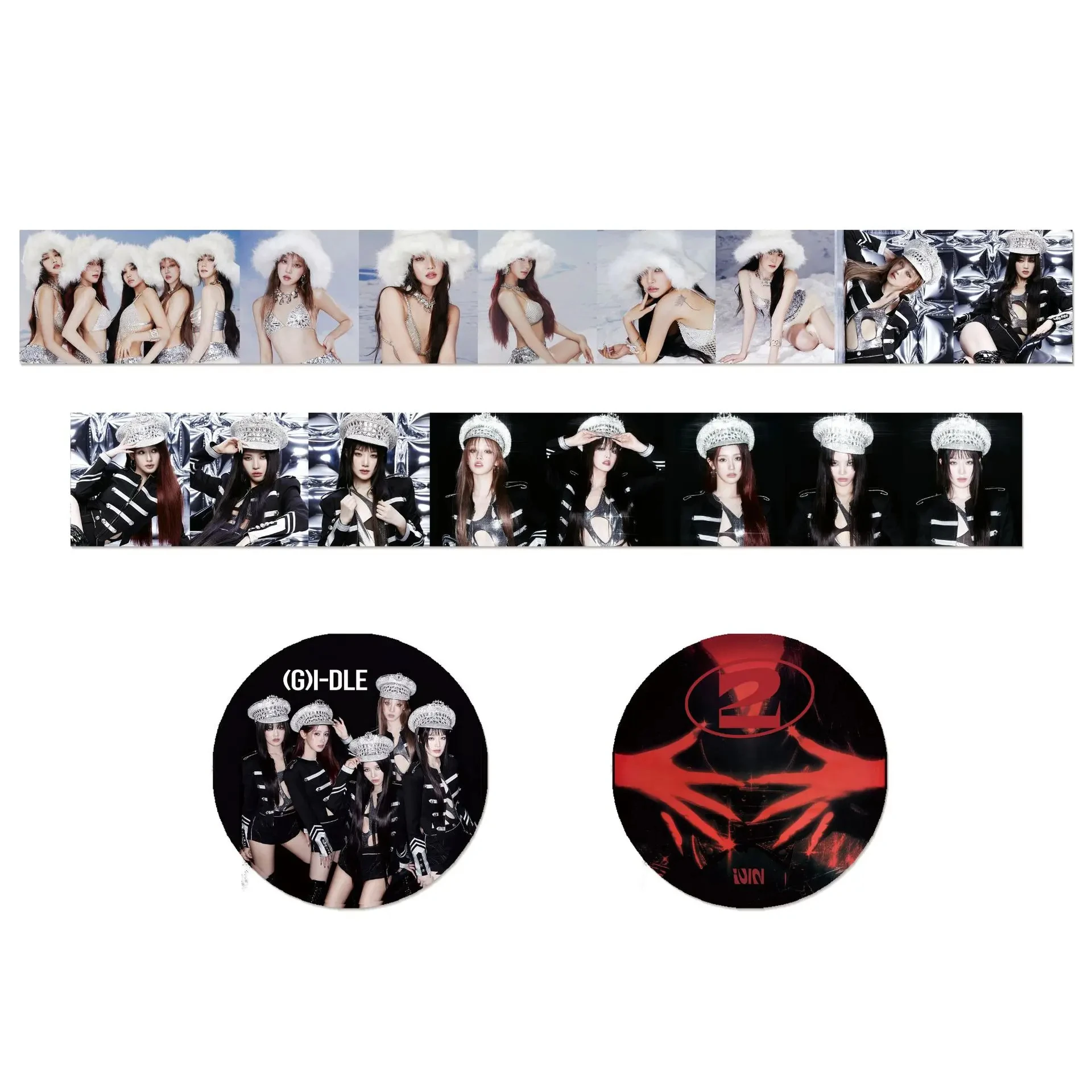 ملصق المعبود Kpop ، شريط Idol G-ITZY ate ، ملصق ديكور ذاتي الصنع ، NINGNING KARINA NaYeon Jihyo ، هدايا مراوح Momo