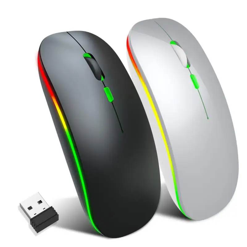 1600 DPI USB optical wireless computer mouse 2.4G receiver super slim mouse Rechargeable Wireless PC mouse laptop