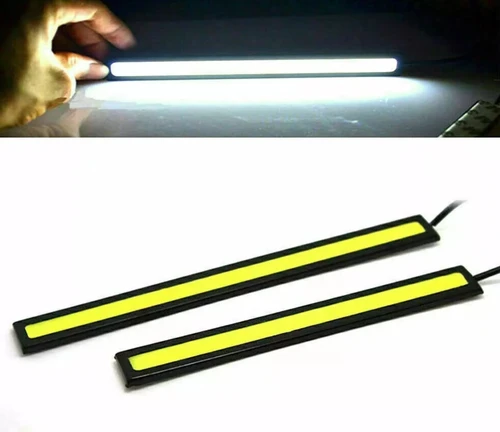 Imagen 2 del producto 2X PAQUETE 12V Tira LED DRL Luces de circulación diurna Niebla COB Lámpara de coche Impermeable