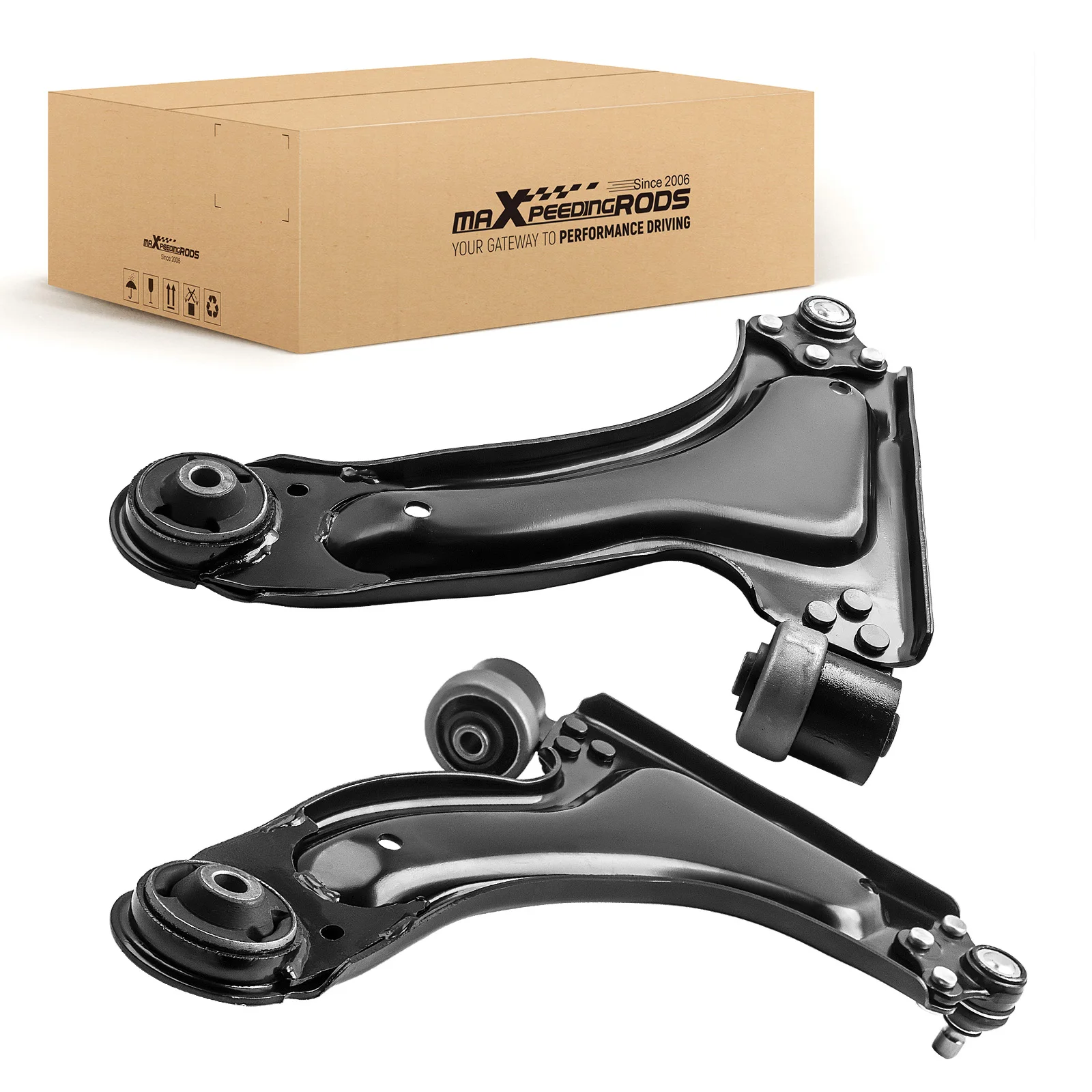 1 Pair Steel Front Suspension Wishbone Control Arms For Vauxhall Corsa X01 2000-2014