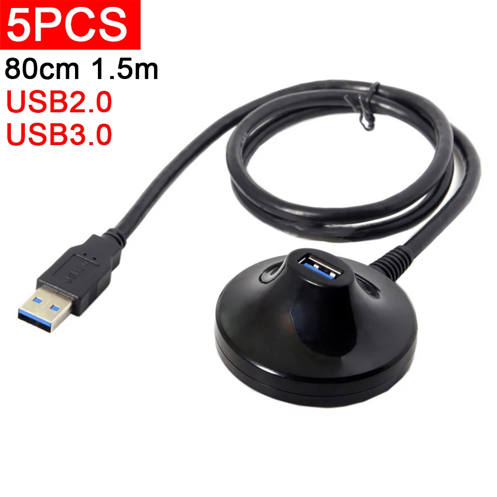 

5 шт. USB 2,0 3,0 удлинительный кабель между мужчинами и женщинами, адаптерная подставка для док-станции для ноутбука, проектора, мыши, клавиатуры, USB-удлинитель