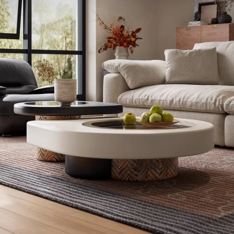 

Luxury Coffee Tables Cream Style Coffee Table Combination Living Room Apartment Italian Unique Mesa Auxiliar Unique Furniture