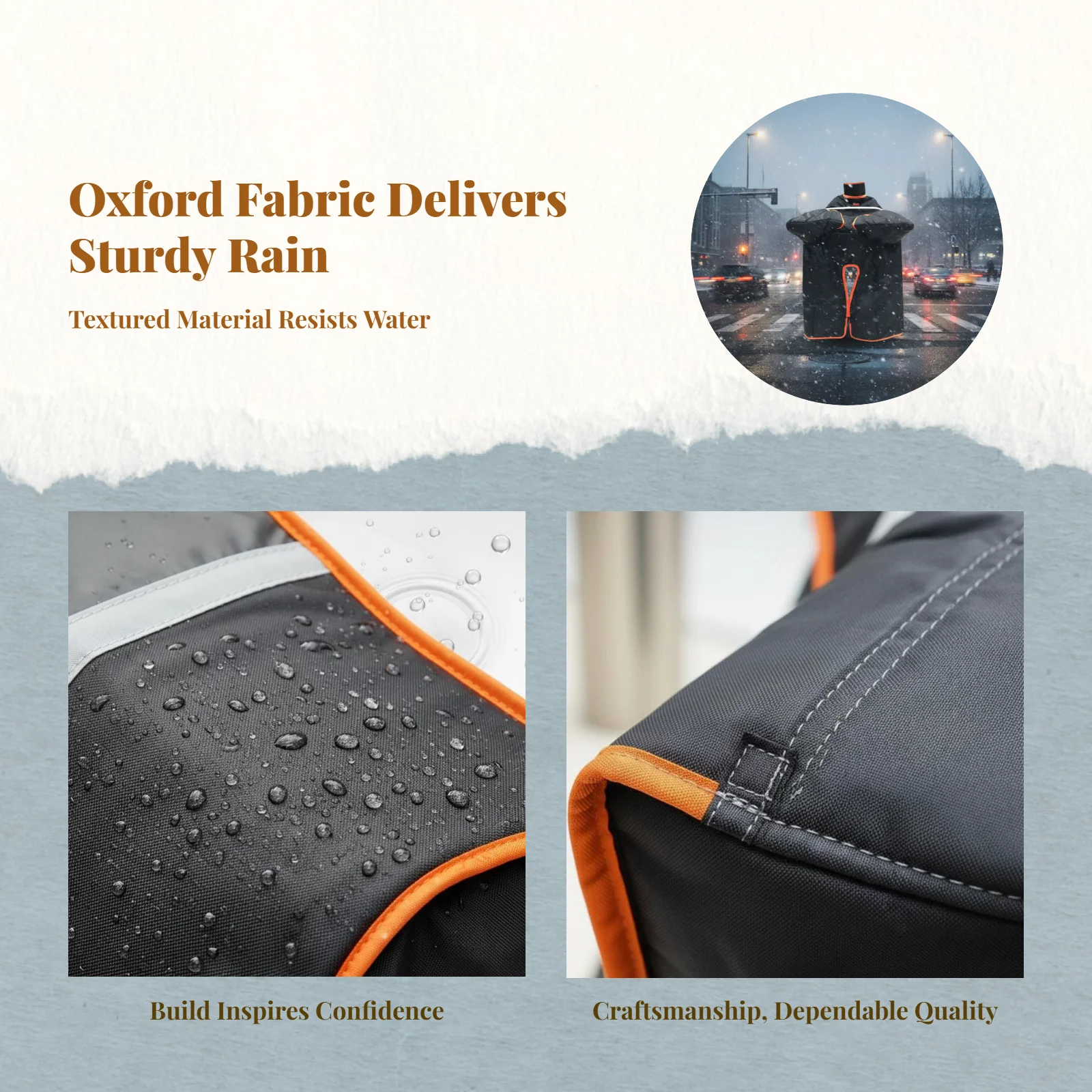 Image 3: Housse de pare-brise, Oxford robuste, imperméable, utilisation hivernale