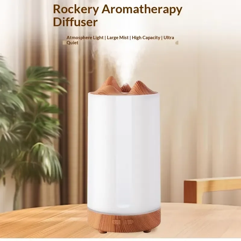 Creative Mountain View USB Humidifier 5V Small Desktop Air Mist Maker for Home Office Indoor Aromatherapy Diffuser with Timer