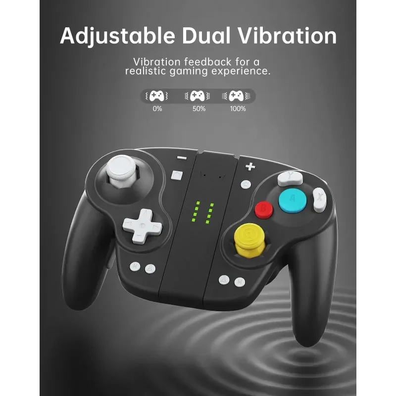 Retro Joy Cons Romote Gamepad for Nintendo Switch/OLED with Turbo Ergonomic&Hall Effect Joysticks Dual-motor Vibration Newest