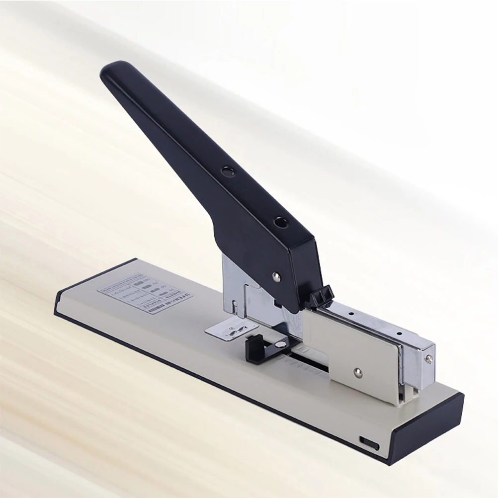 

Heavy Duty Stapler 100 Sheet Capacity Metal Bookbinding Stapling Machine Extra Leverage For Thick Documents Office Home Use