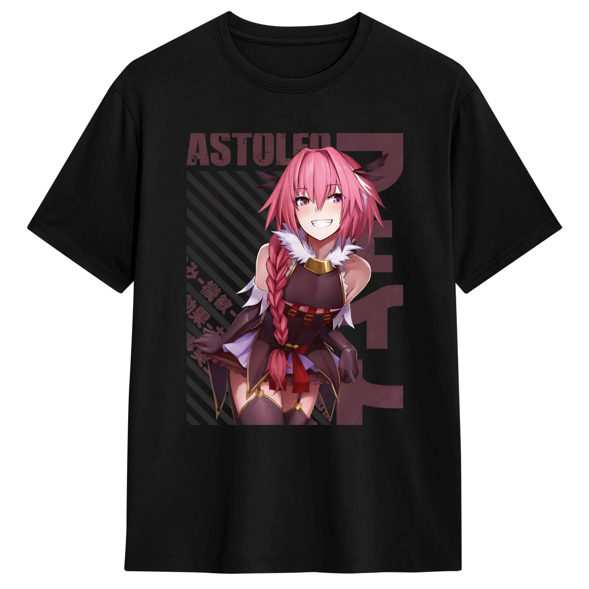 Fate Astolfo  T Shirt Summer  Cotton T Shirts For Men Casual Tshirt Short Sleeve Vintage Top Tees