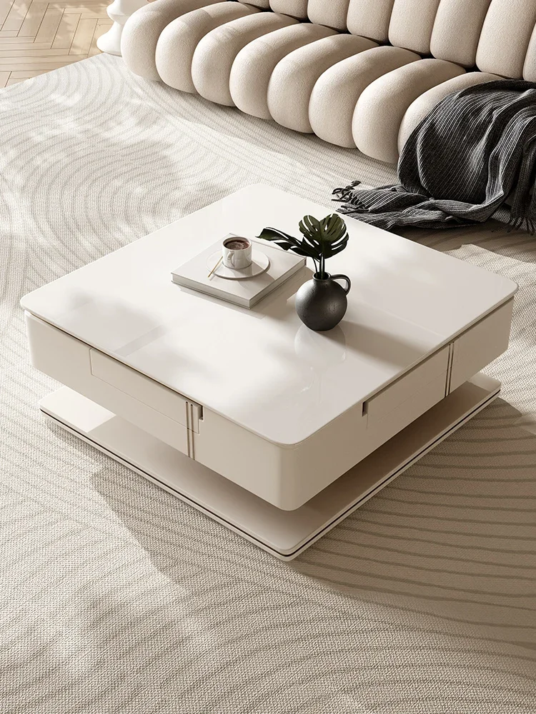 

Mahjong table, tea table, modern, simple and multifunctional lifting rock table.