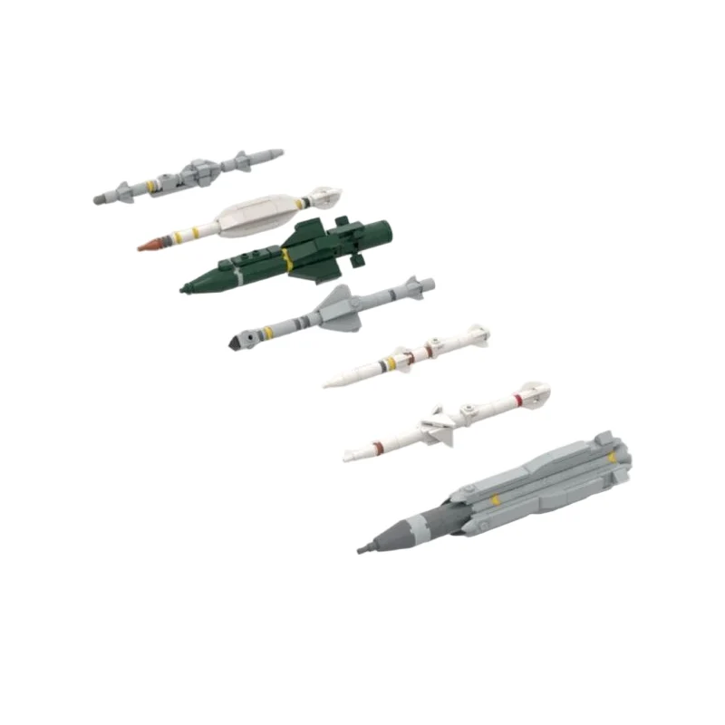Anti-Radiation Missile Model MOC Building Bricks War Equipment Modular Technology Gifts Holiday Assemble Children Toys Suit