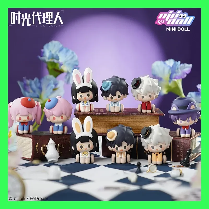 

Mini Doll Time Agent Animation Figurine Soft Silicone Collectible Blind Box Trendy Festive Toy for Kids And Collectors