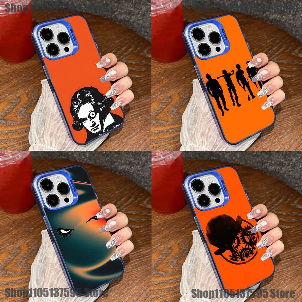 

A C-Clockwork O-Orange Phone Case For iPhone 17,16,15,14,13,12,11,Mini,Pro,E,SE4,XS,MAX Blue Candy Matte Cover