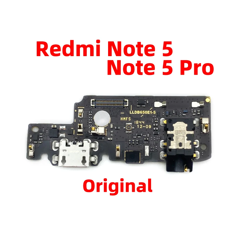 Original For Redmi note 5 pro note 5pro Dock Connector USB Charger Charging Port Flex Cable Board Replacement