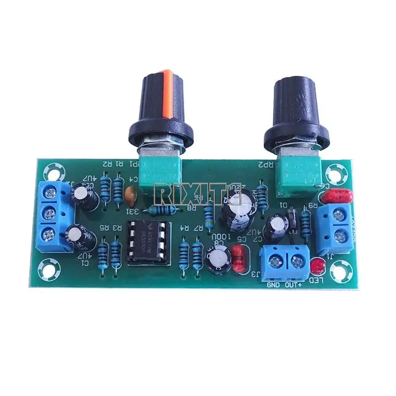 High-precision Single Supply Low Pass Filter Board Subwoofer Preamp Board 2.1 Channel DC 10-24v 22hz-300hz