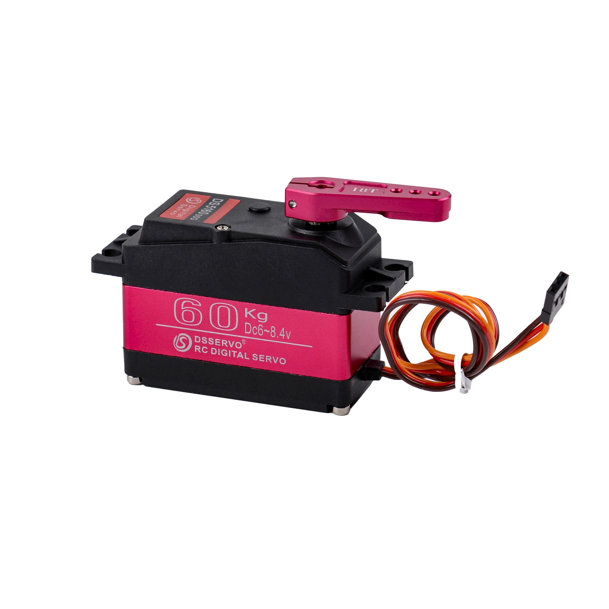 Servomoteur numérique DS5160 60KG, 180/270 degrés, avec bras 18T, servomoteurs à engrenages en acier, pièces de bricolage pour voiture/Robot/bateau/modèle hélicoptère RC