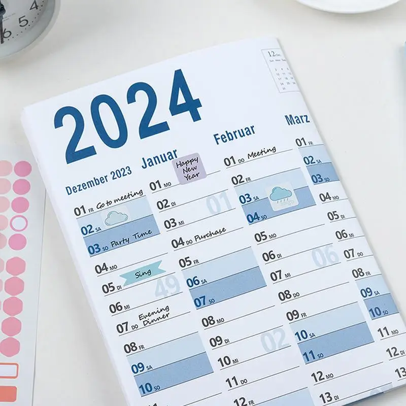 تقويم جداري كبير لمدة سنة كاملة ، ملصق كبير ، ملصق كبير ،