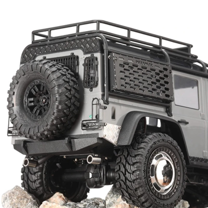 金属製エキゾーストパイプ,車両モデル,アップグレード部品,Traxxas trx4m,ブロンコディフェンダー,1/18 rcクローラー