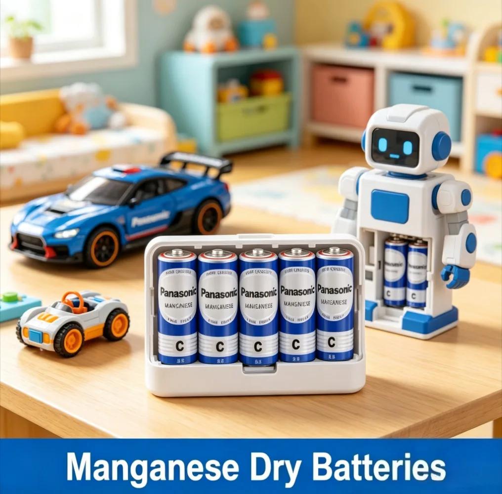 Panasonic C Size 1.5V Carbon Zinc Batteries R14 LR14 Heavy Duty Dry Battery Long Lasting for Flashlight Gas Stove Radio Toys Clo