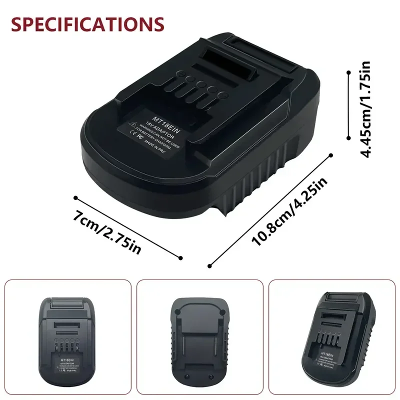 Imagem -05 - Conversor de Adaptador para Makita Bateria Li-ion 18v para Makita Bateria 18v Furadeira Elétrica sem Fio Ferramentas de Driver