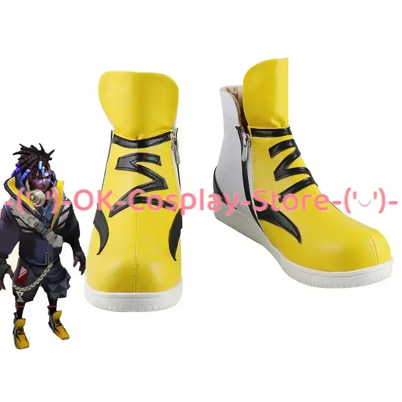 Ekko Cosplay Shoes Game LOL True Damage Cosplay Prop Halloween Carnival Boots Custom Made