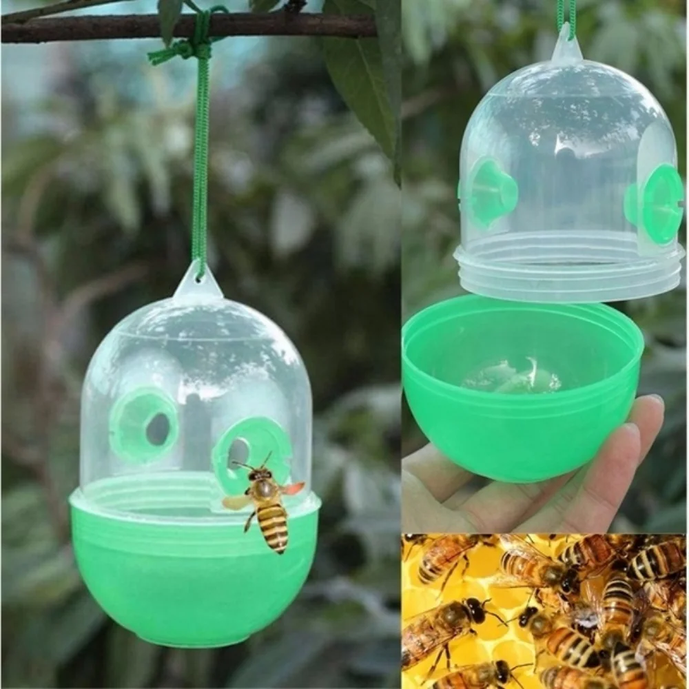 Fly Trap Reusable Wasp Hanging Fly Trap Catcher Beekeeping Catcher Cage Equipment Tool for Wasps Bees Hornet Pest Control Garden